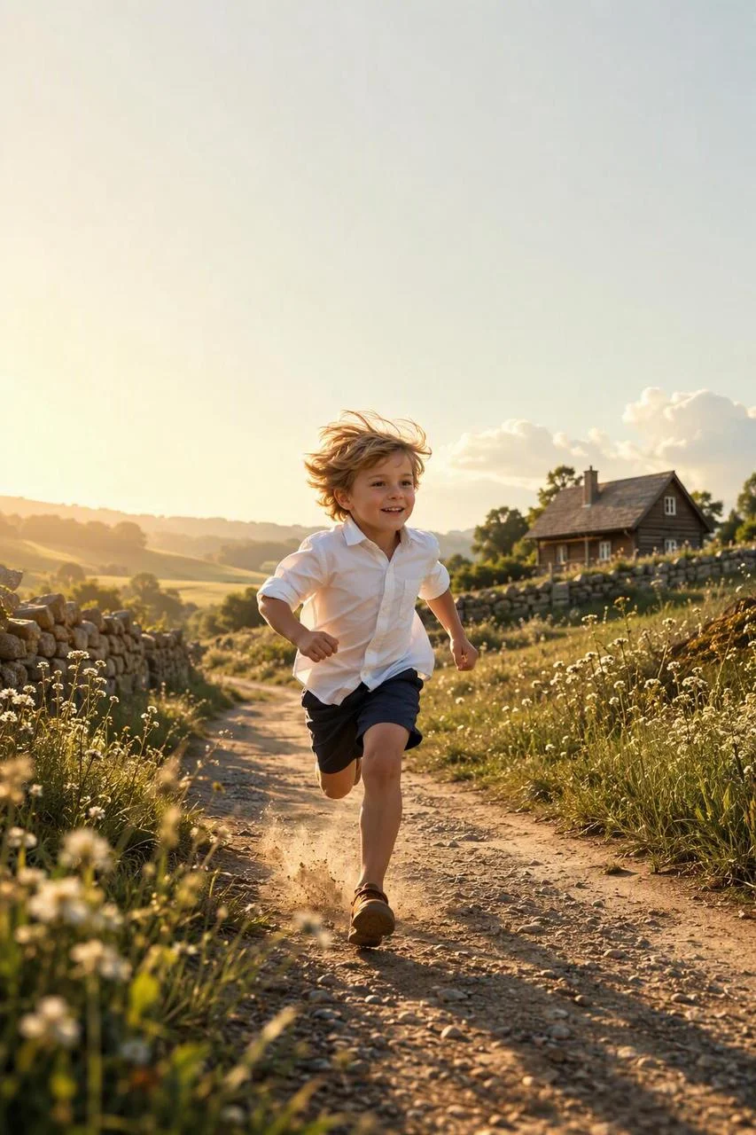 Input image for the OmniHuman 2.0 Dynamic Running Performance in the Countryside example