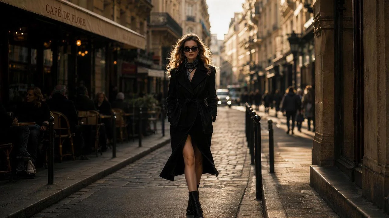 Input image for Paris Street Fashion Ad